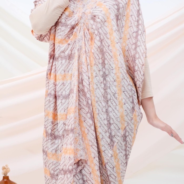 promo ✨ -KAFTAN BATIK NITA DOBY VISCOSE KAFTAN JUMBO MODERN TUNIK DRESS BATIK