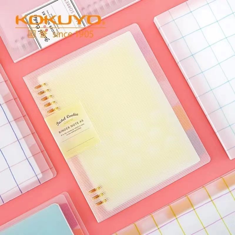 

Japan KOKUYO Guoyu Loose Leaf Book Light Color Cookies B5 Loose Leaf Binder with Core Replacement Index Page Detachable A5