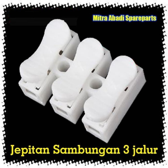 

Jepitan kabel semi-konduktor 3 JALUR TERMINAL Quick Connector 3 in1 -ADN07