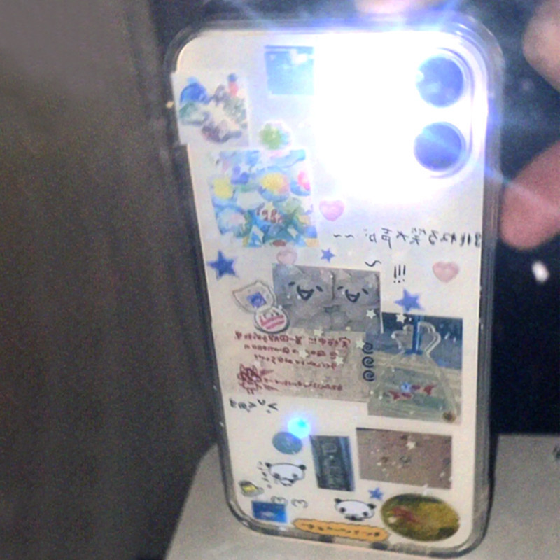 Korean Creative Splicing Graffiti Star Phone Case for IPhone 15 14 11 12 13 Pro Max Kawaii Cute Phon
