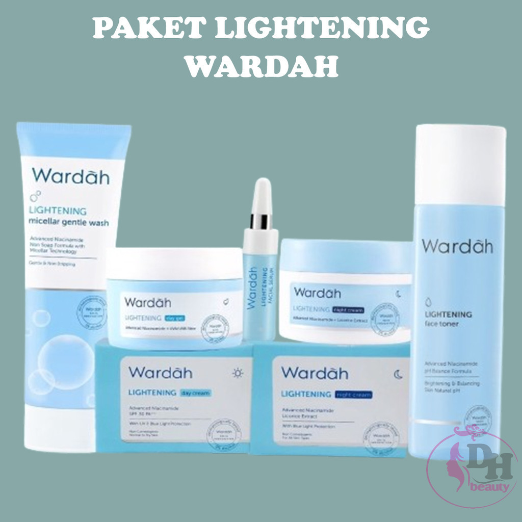 Wardah Paket Lightening Series 4 in 1 dan 5 in 1. Paket Hemat Lightening Series