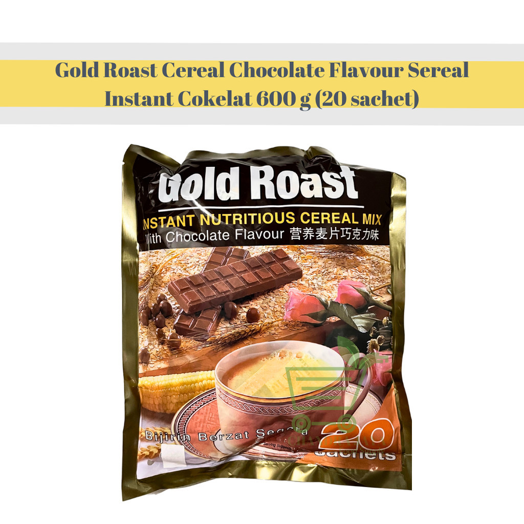 

Gold Roast Cereal Chocolate Flavour Sereal Instant Cokelat 600 g (20 sachet)