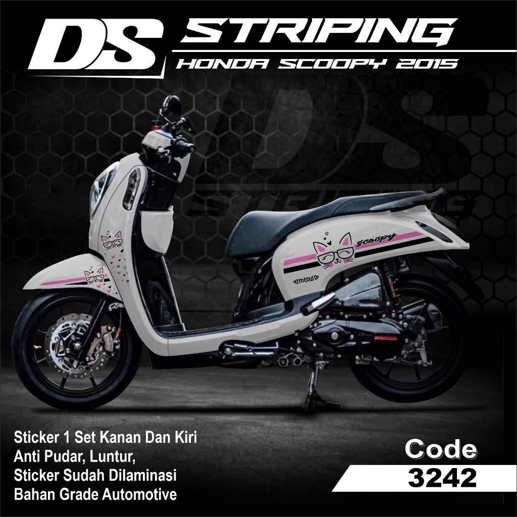STRIPING VARIASI SCOOPY/ STRIPING MOTOR HONDA SCOOPY NEW 2021-2023 NEW DESIGN VARIASI