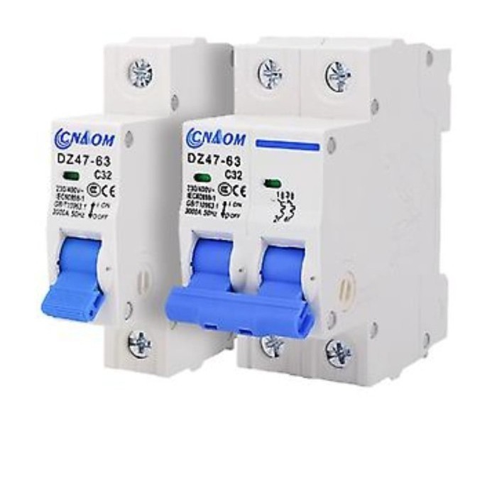 AC99 MCB 2P 2POLE 2A 4A 6A 10A 16A 20A  6kA CNAOM MCB 2POLE - 2A