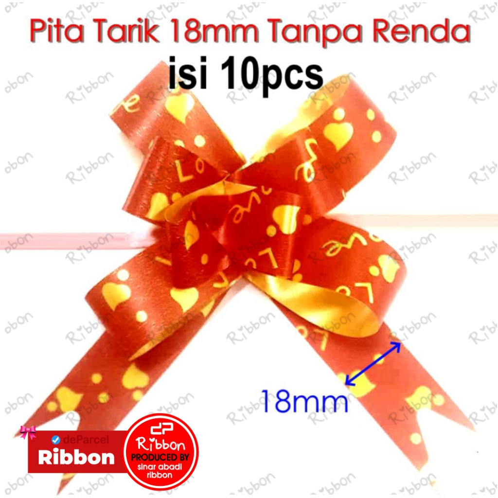 

Pita Tarik Renda Tanpa Renda 18mm Polos Serut Parcel Kado Souvenir 18