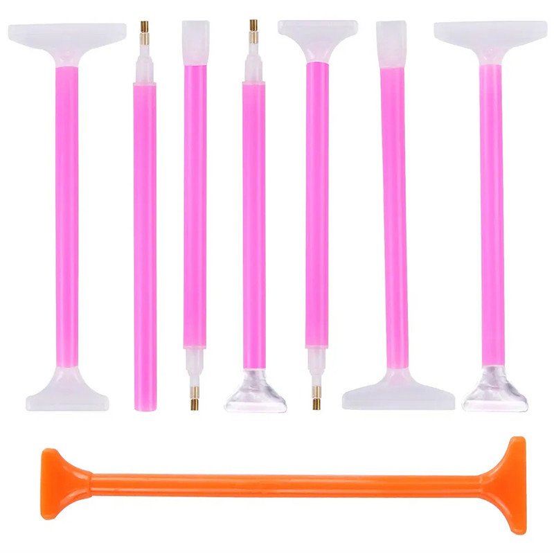 

8 Packs 5D Diamond Art Painting Embroidery Art Pen Tool Wax Pencils For Dot DIY Crafts Diamond Painting Cross Stitch