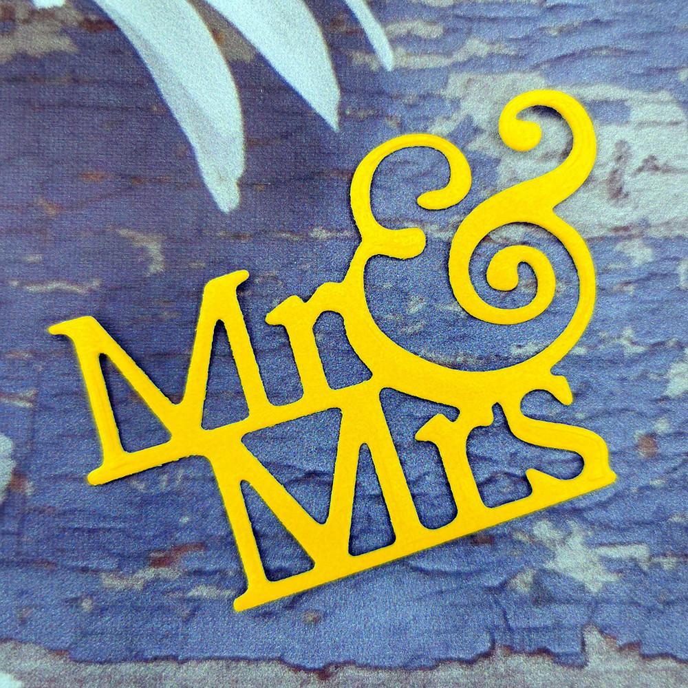 

Mr And Mrs Metal Cutting Dies For Scrapbooking DIY Album Decorative Paper Card Embossing Craft Die Cut Mold Knife Mould