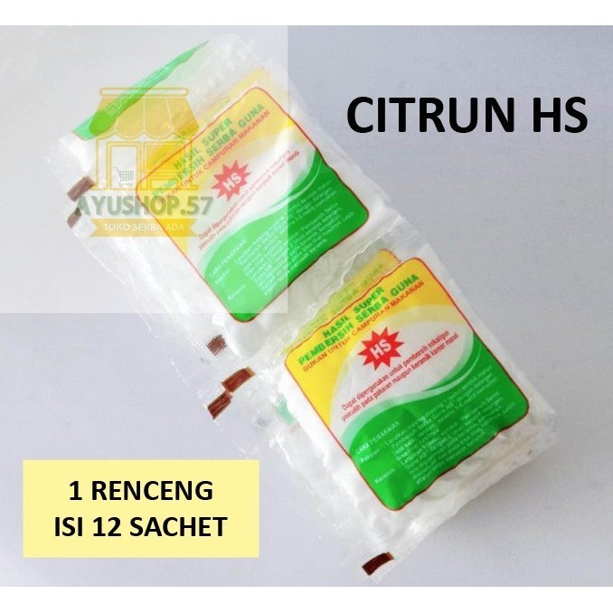

CITRUN HS 1 RENCENG ISI 12 SACHET - AYUSHOP57