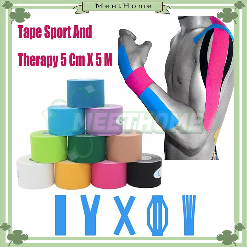 5 cm x 5 m Perban Elastis Tapping Olahraga/Kinesio Tape/ Tapping Wrist Olahraga Fitness/Plester Kine