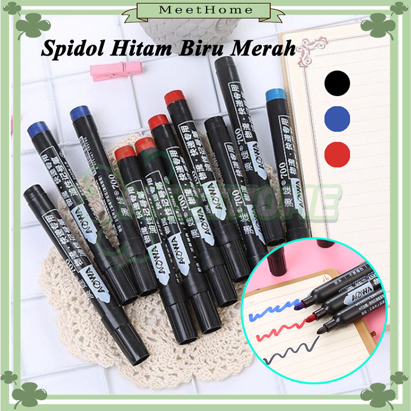 

Spidol Permanent/Spidol Hitam Permanent/ Marker Permanen Hitam Merah Biru Tinta