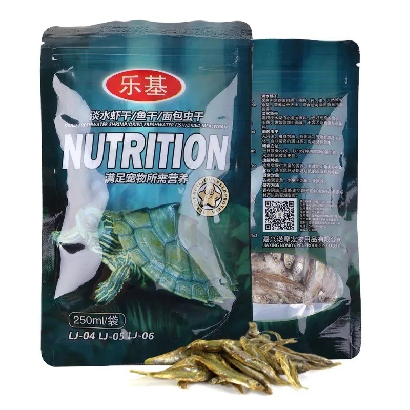 250ml NUTRITION LEJI Ikan Kering Dried Fish Makanan Kura Air Kelomang Nomoy LJ-05