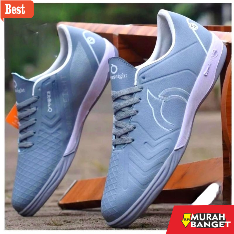 sepatu bola murah terbaik Sepatu Futsal Ortus Forte Orochi Grey Pria