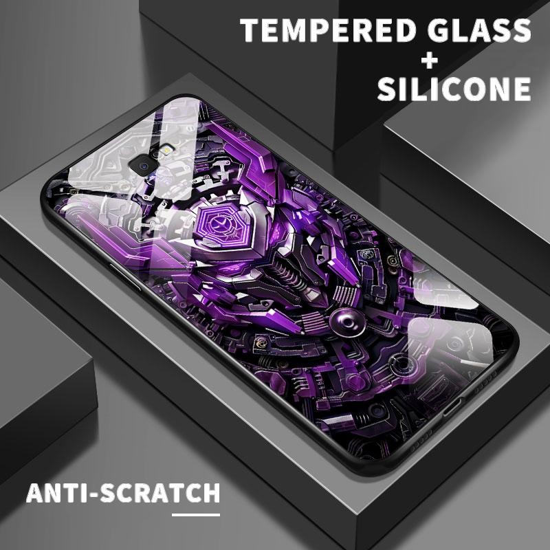 Case Hp For Samsung J7 Prime J4 Plus J6 Plus J7 2017 J7 Pro On7 2016 F02s F04 F12 F22 Kaca Glass Sil