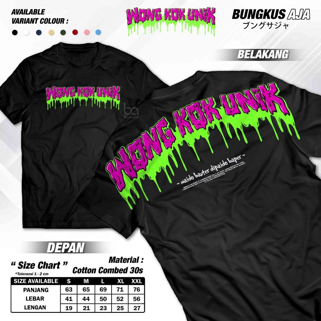 Kaos Wong Kok Unik Maido Banter Dipaido Baper - Baju Racing Kata Kata Nyindir Lucu Viral Driver Muda