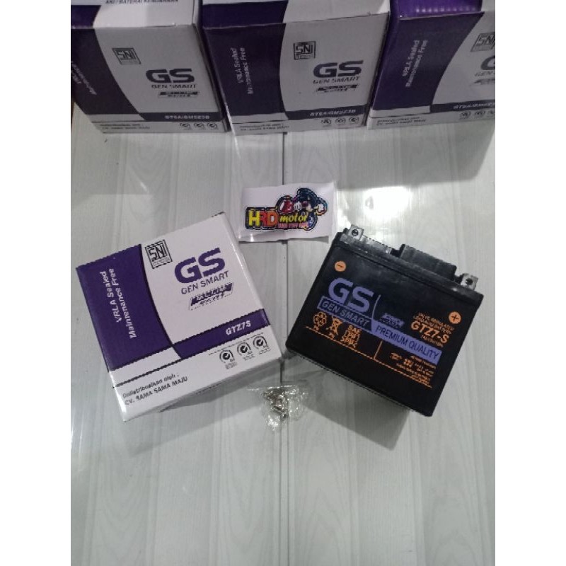 AKI GS GTZ7S NMAX PCX SATRIA FU VARIO 125 VARIO 150/160 BEAT POP ISS SCOPY ISS SONIC HONDA GTR 150 A