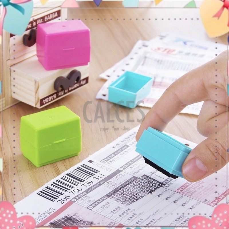 

Stamp Roller / Stempel Untuk Menyembunyikan Data Diri / Resi Unboxing / Confidential Kekinian