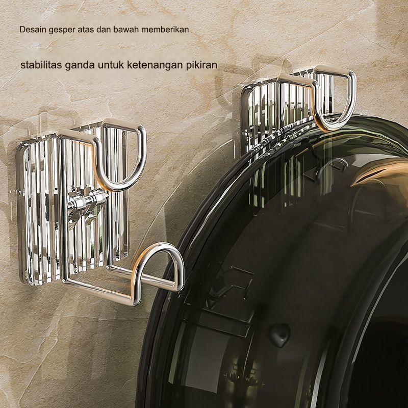 Kait Wastafel Kamar Mandi/Dudukan Wastafel Bebas Lubang/Rak Kamar Mandi