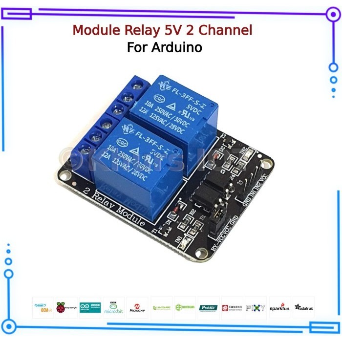 Module Relay 5V - 2 Channel For MCU Arduino Raspberry Modul