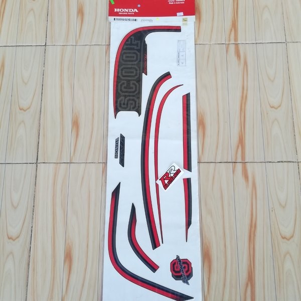 stripe grafik graphic sticker striping body bodi kanan original ori honda scoopy scopy fi sporty tah
