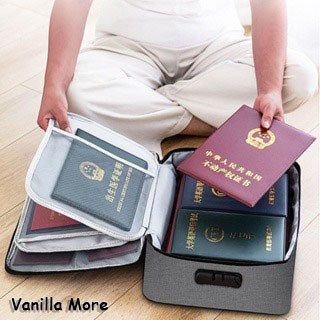 Tas Penyimpanan Dokumen 3 Layer Storage Bag Sertifikat File Tempat Dokumen Penting Tas Serbaguna