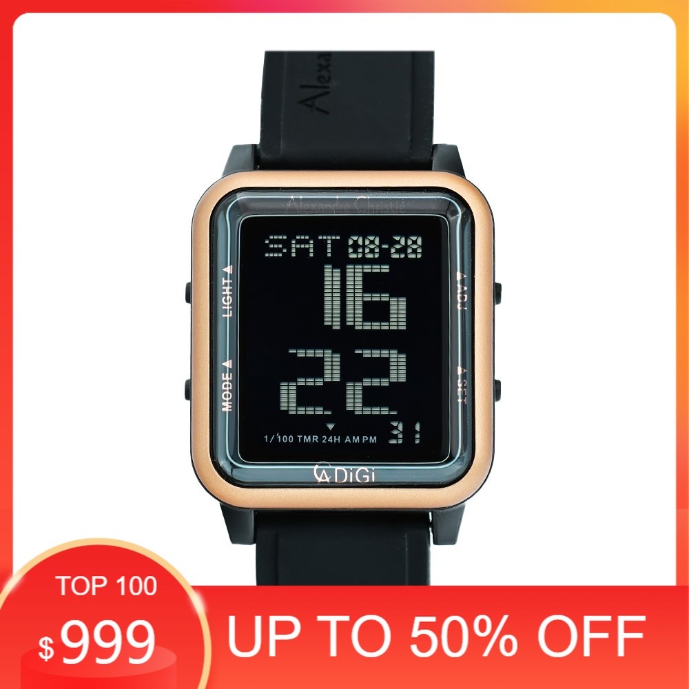 ORIGINAL Jam Tangan Wanita Alexandre Christie AC DIGITAL