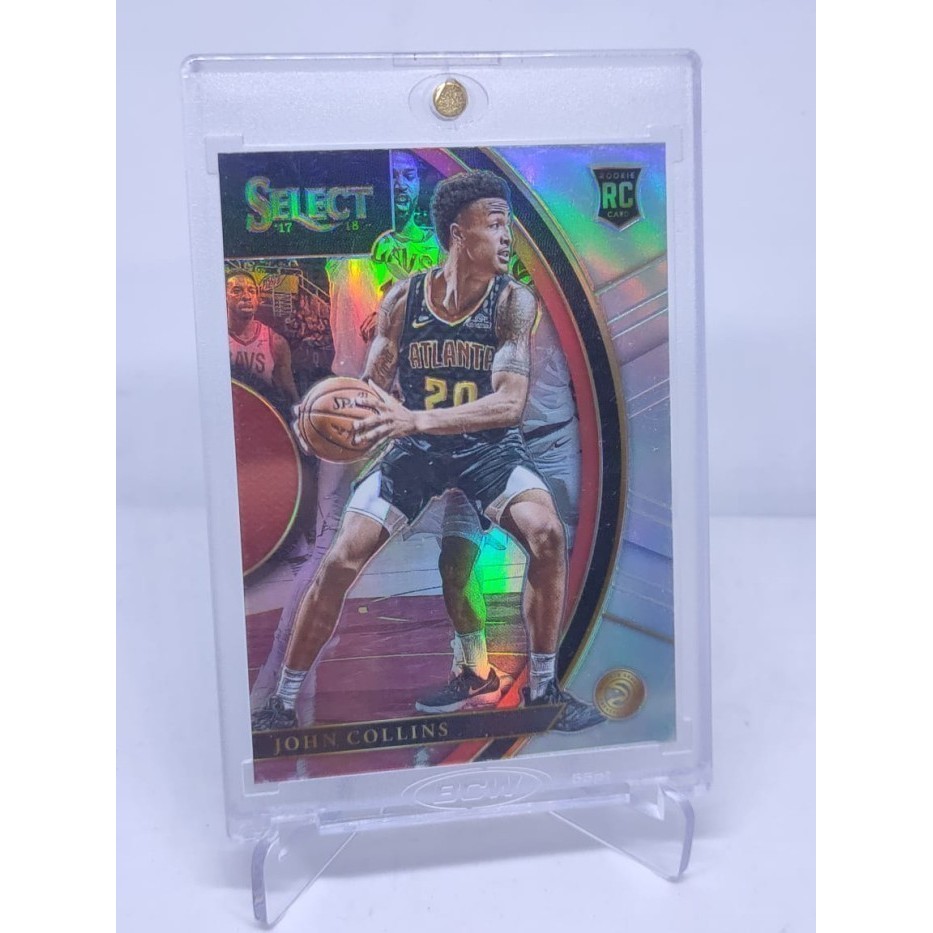 ORIGINAL Kartu Basket NBA SELECT SILVER HOLO John Collins RC HAWKS