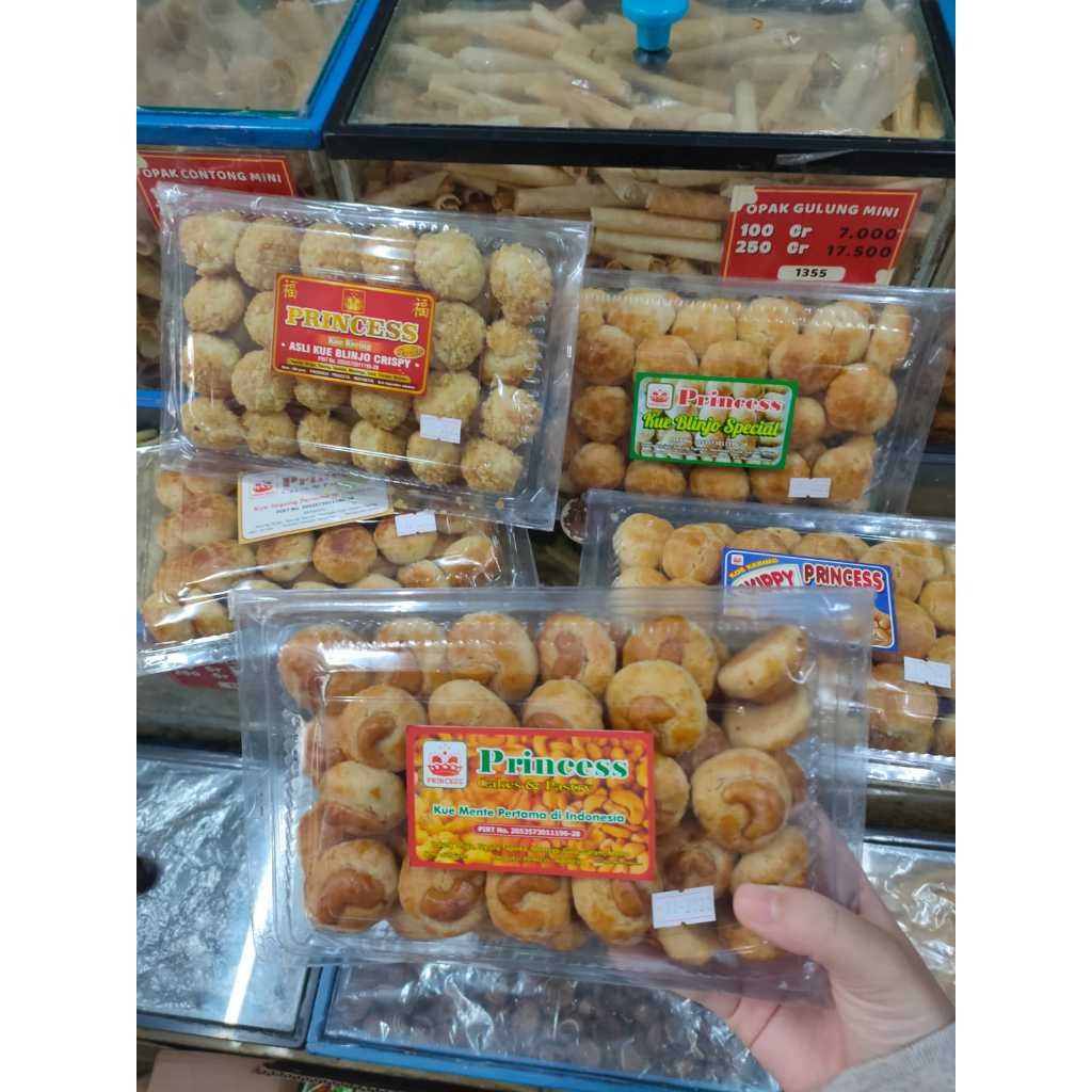 

[PACK] PRINCESS KUE KERING 500GR - Kue kering belinjo spesial ENAK DAN MURAH