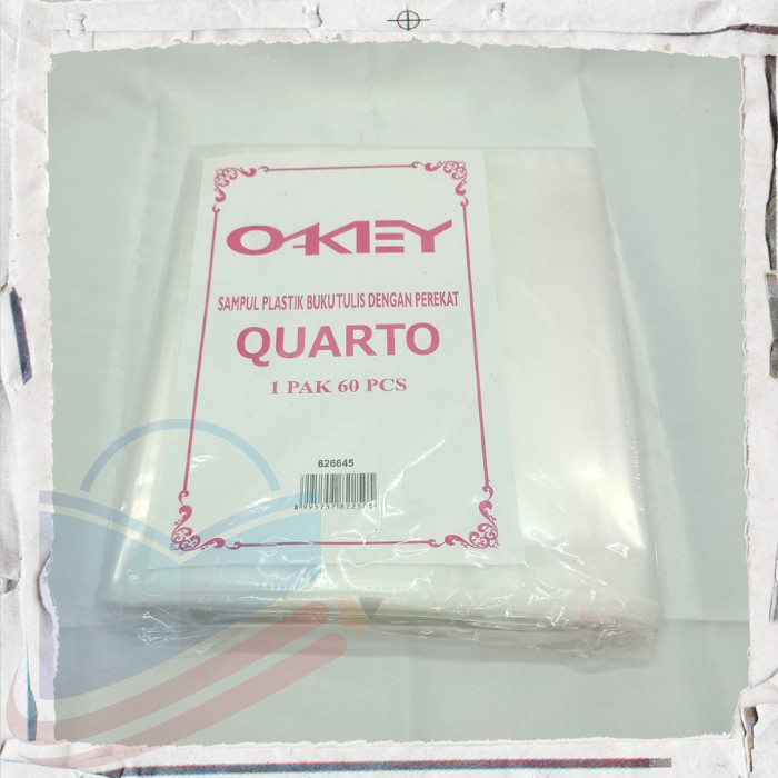 

Okey Sampul Buku Plastik Kwarto 60pcs RJ4