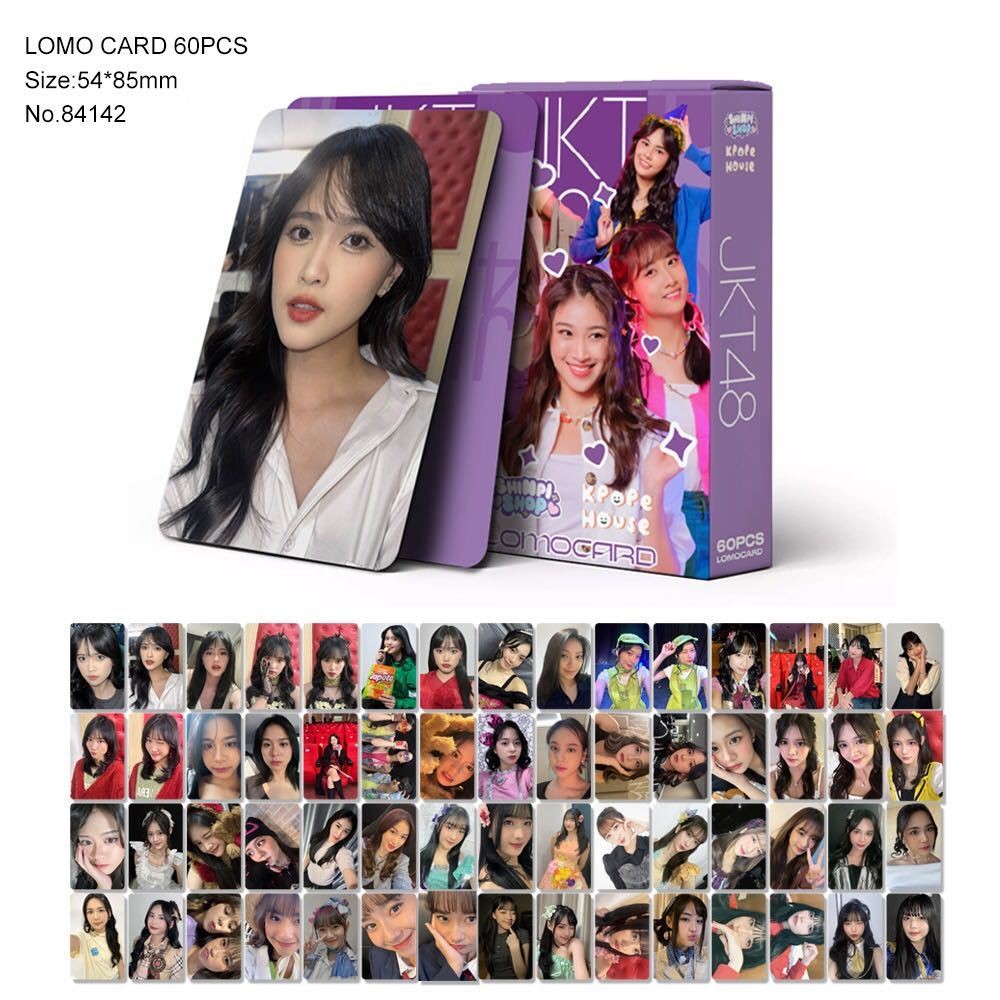 [60Pcs] Pack Photocard Jkt48 Purple Selca Album Lomo Card Photo Card Kpop Lomocard Kpopers Photocard