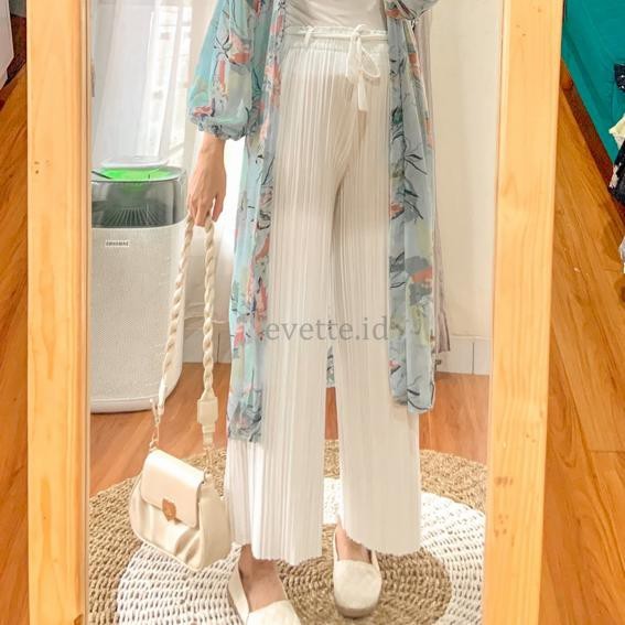 ✨TERLARIS✨ -KULOT PLISKET PREMIUM / CELANA WANITA / BAWAHAN / CELANA KULOT - Putih