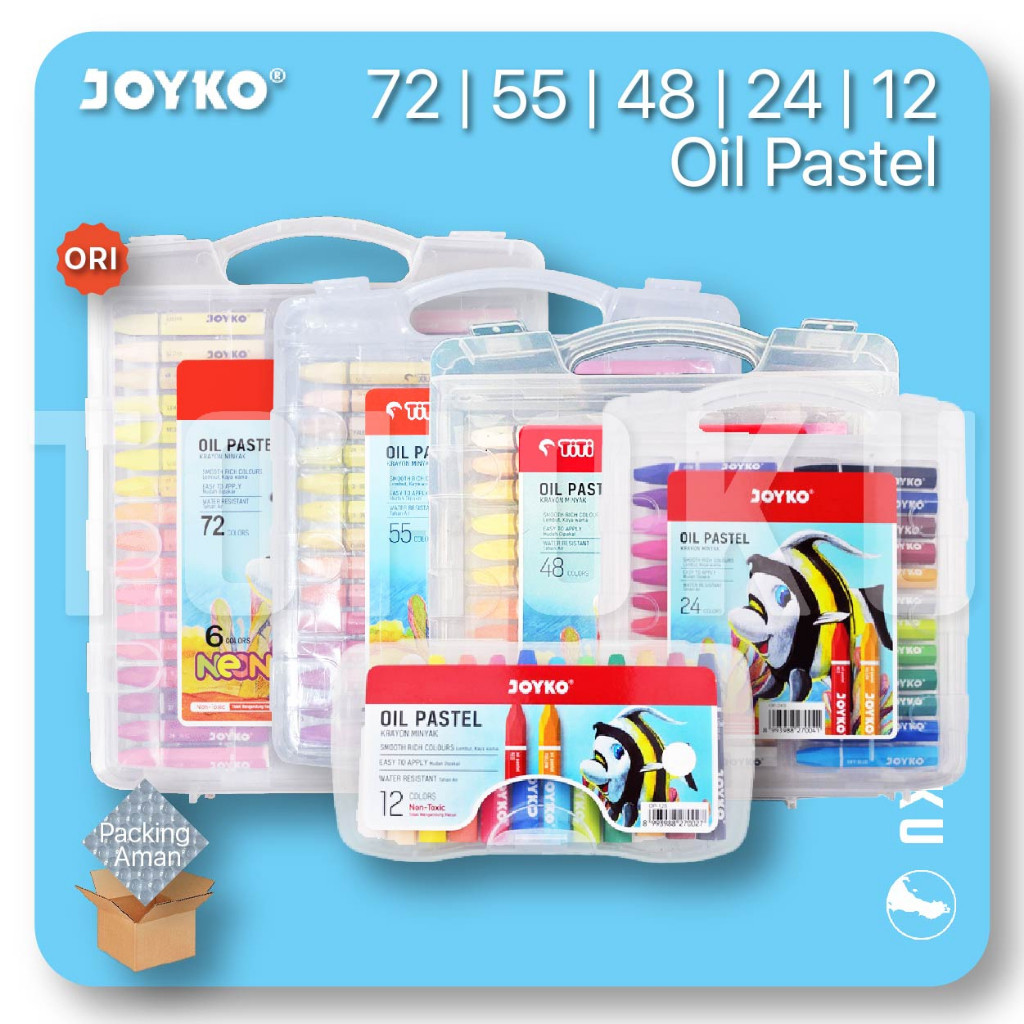 

new Joyko Oil Pastel Crayon Lengkap (72-55-24-12) hot promo 9.9