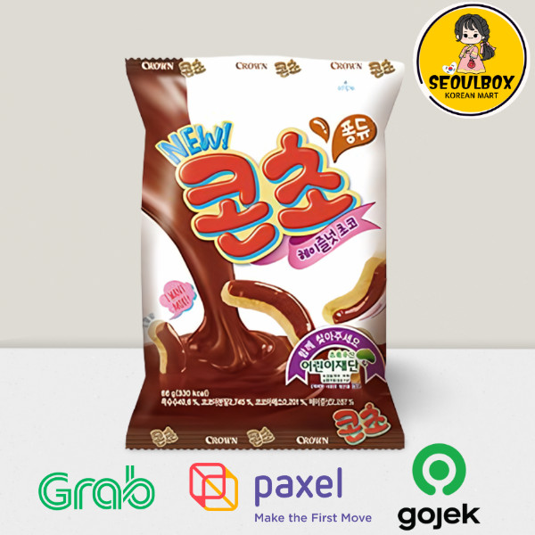 

Crown Haitai Corn Cho 66g - Snack Jagung Bersalut Coklat Made In Korea