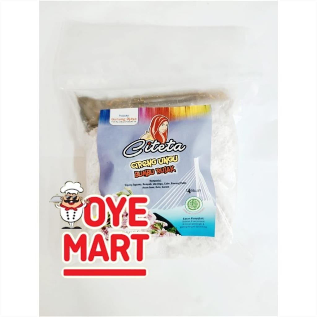 

CITETA CIRENG UNGU BUMBU RUJAK ISI 14 / CIRENG FROZEN UBI UNGU
