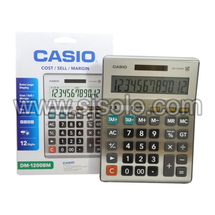 

Casio Kalkulator Meja DM-1200 BM DM1200BM Desktop Calculator