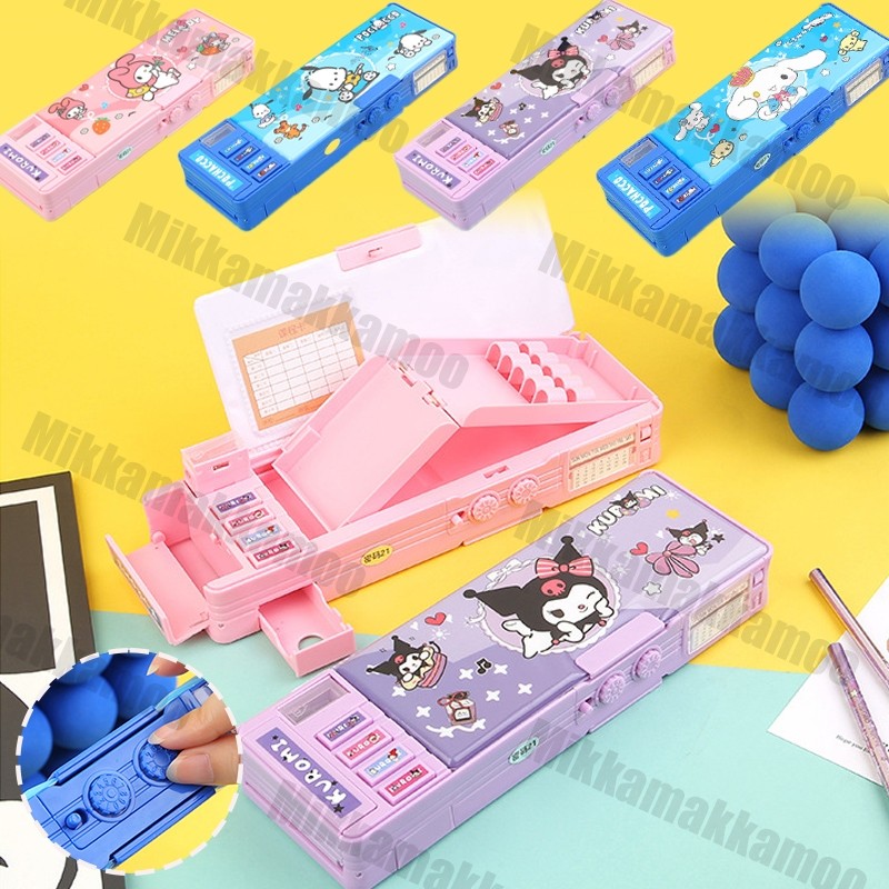 

Password Kuromi Sandi Kotak Pensil Kotak Alat Tulis Stationary Case Dengan Kunci Pin Password Boneka Lucu Berkapasitas Besar Tempat Pensil Lapis Ganda Multifungsi Rautan Pensil