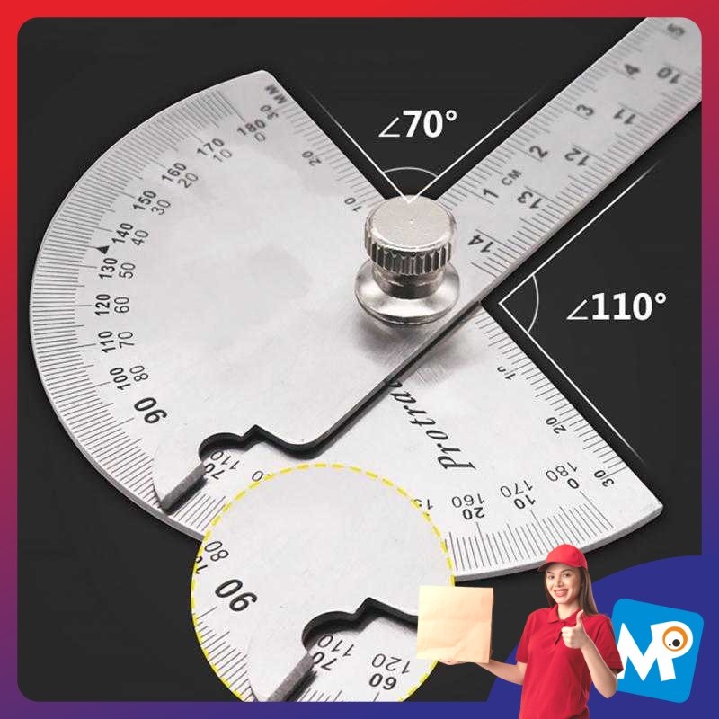 

Protractor Penggaris Busur Derajat Measuring 14.5cm 180 Degree - PR180