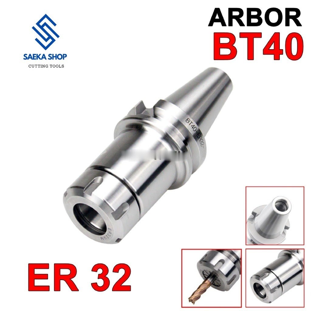 Arbor BT40 ER32 100 Collet Chuck ER 32 Arbor Miling CNC BT 40 Tool
