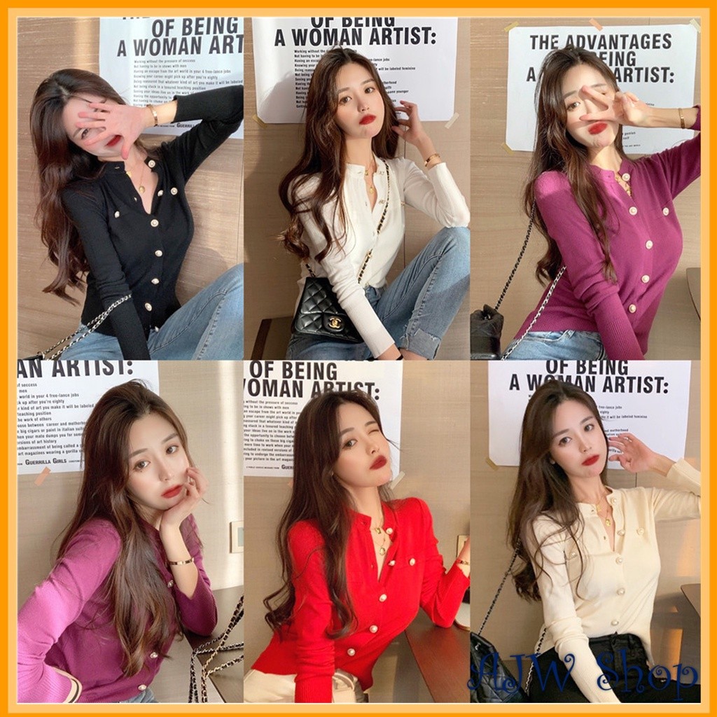 Atasan Rajut Korean Style Wanita Premium Import Lengan Panjang Kekinian High Quality XAZ | Baju Kore