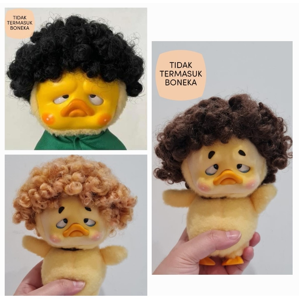 READY WIG BONEKA UPSET DUCK//AKSESORIES WIG UPSET DUCK/WIG KRIBO/RAMBU KRIBO VIRAL