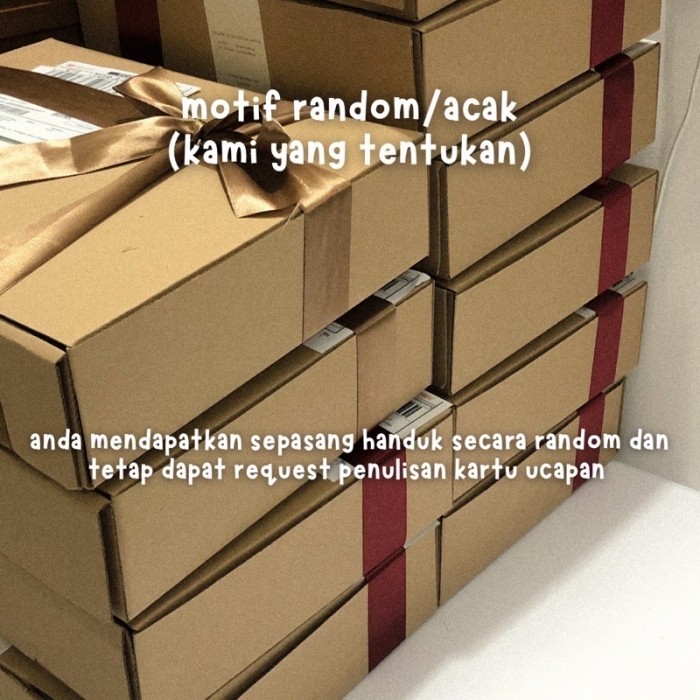 

DISKON Hampers Kado Souvenir / Handuk Travel / Hampers Wedding Pernikahan - random 50x100