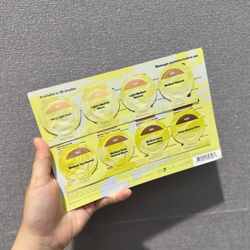 Kosas Revealer Foundation - Kosas Revealer Concealer Sample Card (Original)