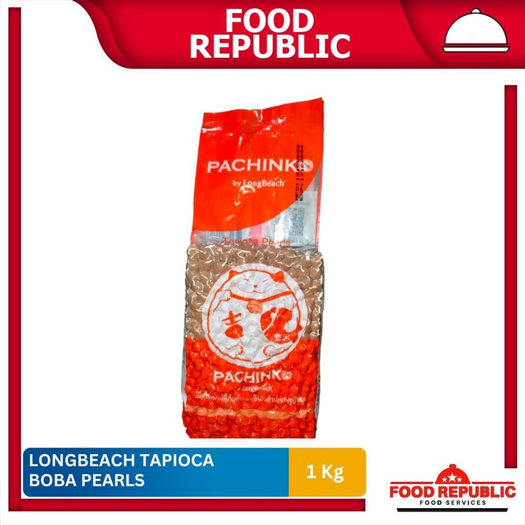 

Longbeach Pachinko Tapioca Pearl Boba 1 Kg Long Beach Bubble Drink Tapioka Mutiara Gundu Topping Minuman