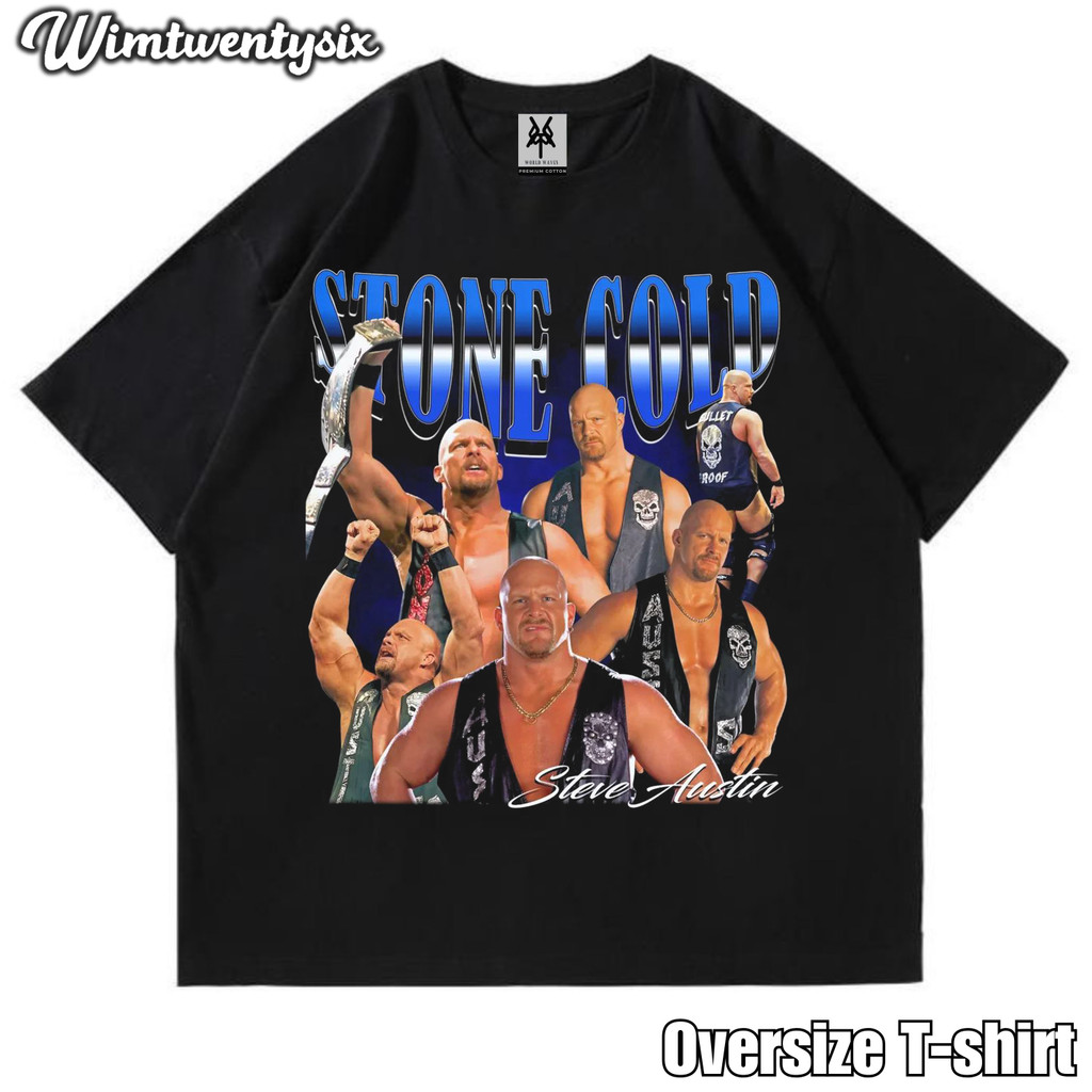 KAOS OVERSIZE | VINTAGE | T-SHIRT OVERSIZE | KAOS STONE COLD STEVE AUSTIN