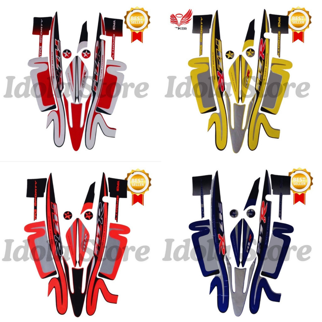 Stiker Striping Yamaha F1ZR 2001 Caltex List Stiker Standar F1ZR 2001 Caltex Terbaik