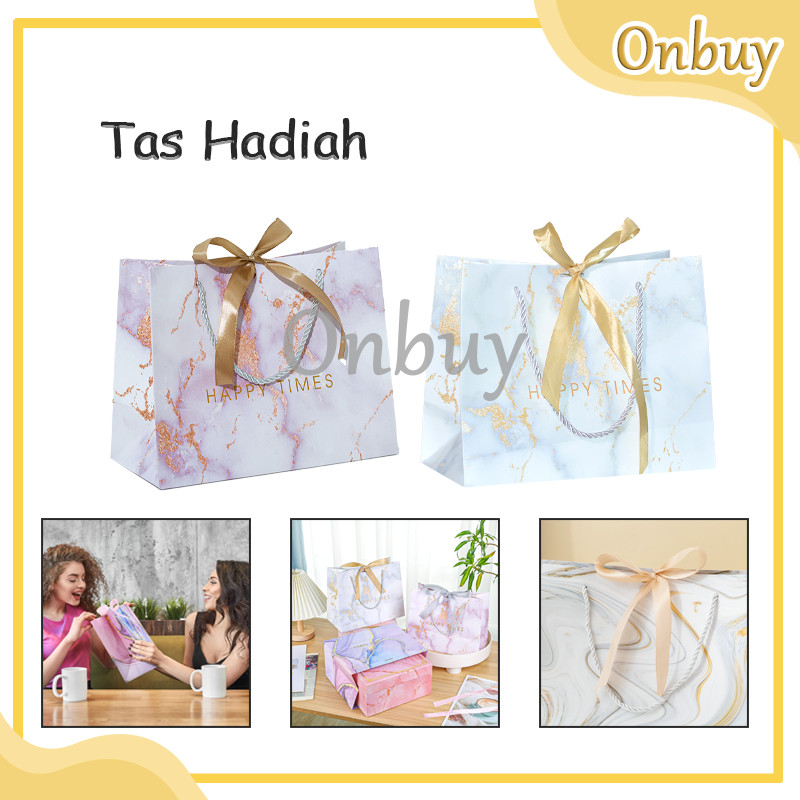 

Marble Marmer Paper Bag Paperbag Goodie Bag / Paperbag Tas Hadiah Tas