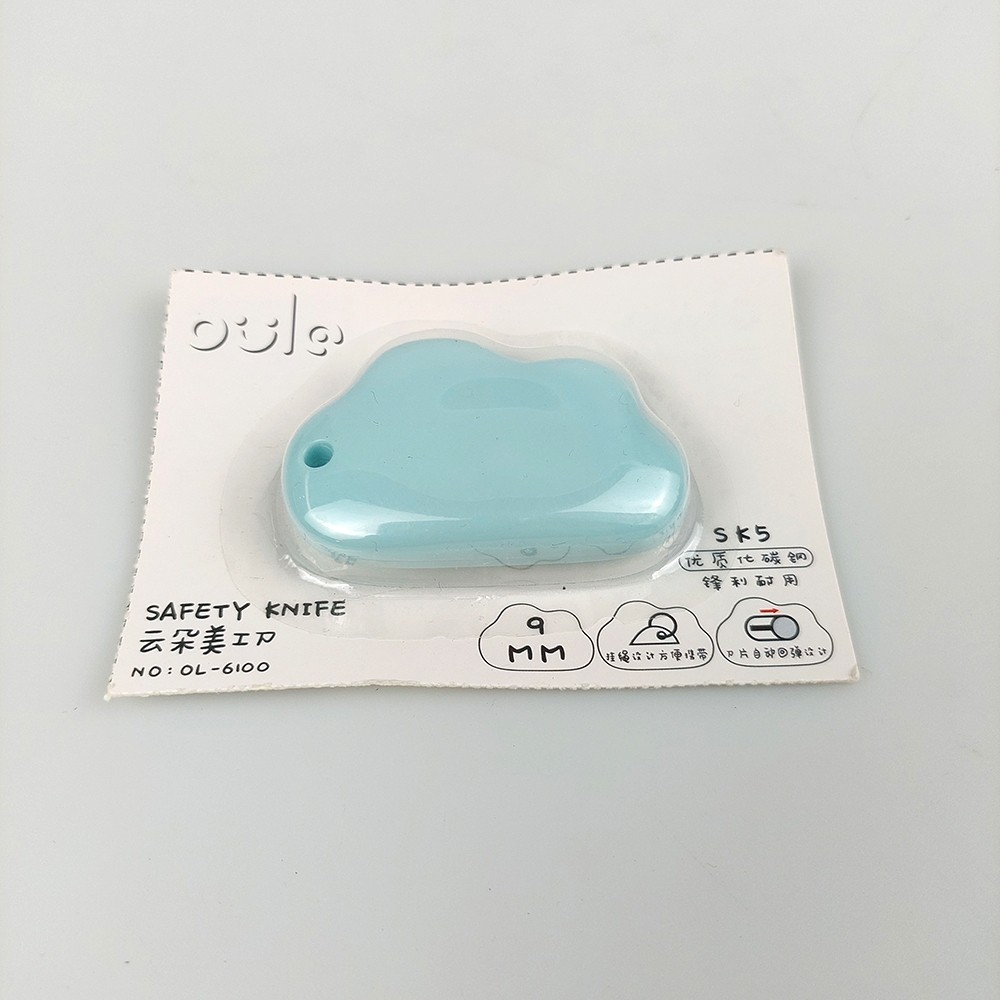 

(OSWIN SHOP) SANJI PISAU CUTTER MINI PEMOTONG KERTAS DESAIN AWAN CLOUD OL 6100