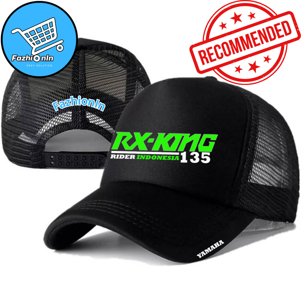 FazhiionIn Topi Trucker RX-KING - Topi Distro RX-KING Logo - Topi RX-KING Premium - Topi Pria Dewasa