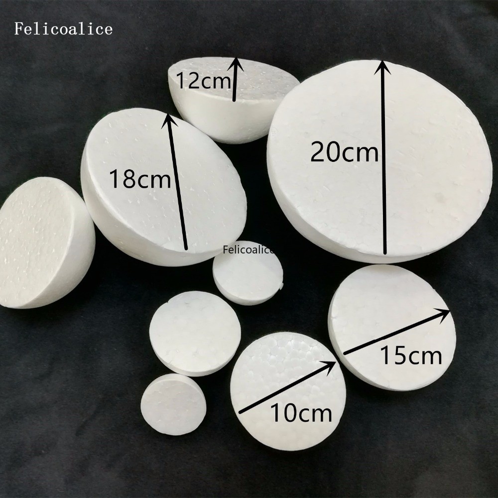 

4/8pcs White Modelling Half Polystyrene Styrofoam Foam Ball Spheres For New DIY Crafts Supplies Half Foam balls 15cm 5.905 inch