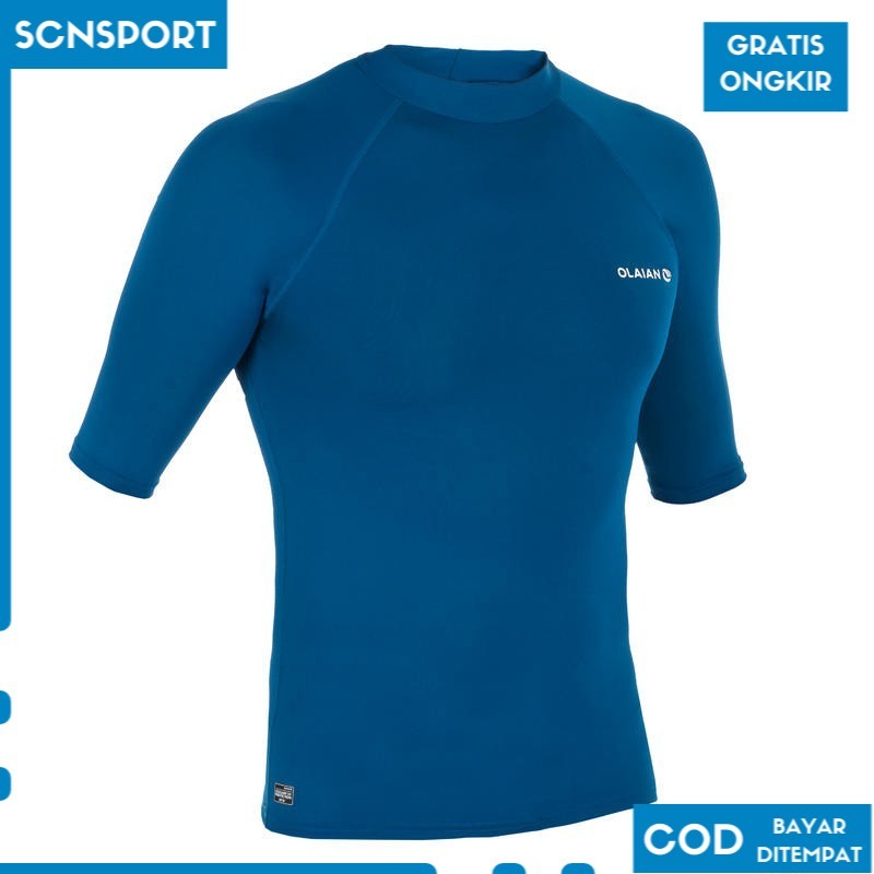 Olaian Men Surf Uv Top Petrole Blue  8485998 SP1