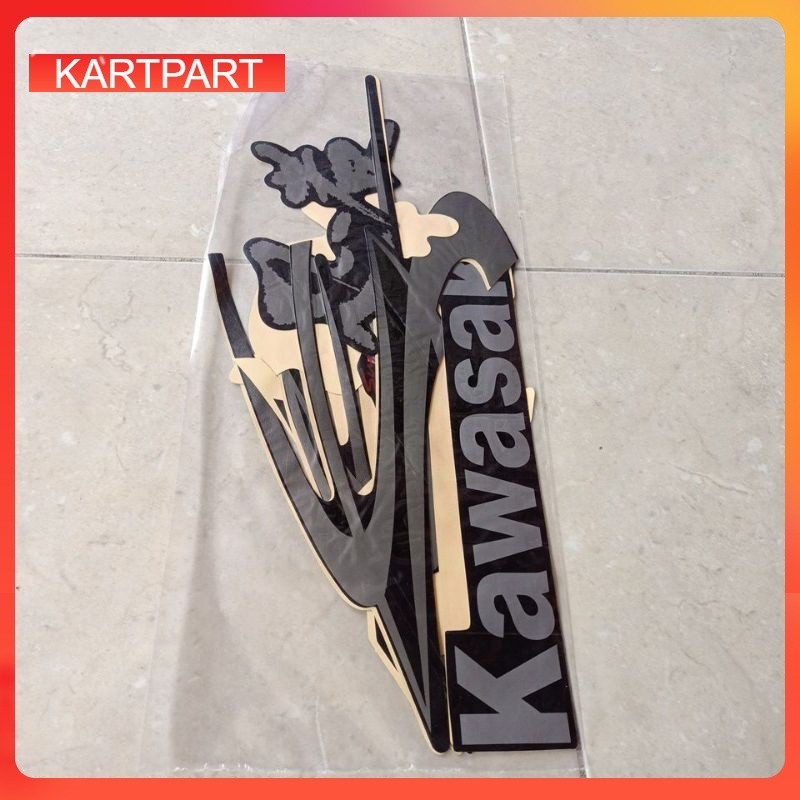 striping stiker les body ninja rr old 2010 hitam